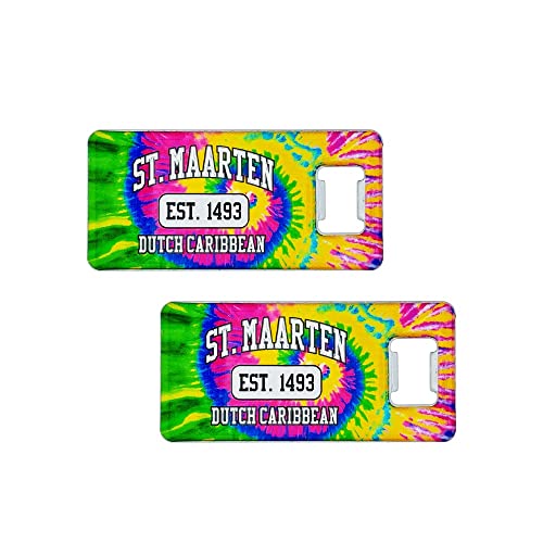 St. Maarten Souvenir Gift Bottle Opener Set of 2, St. Maarten Island Gifts for Him & Her - St. Maarten Est. Beer Bottle Opener (St. Maarten/St. Martin)