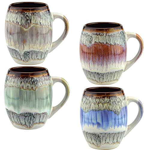 Mug Glazed Ceramic Coffee Mugs, Large Coffee Cup with Handle Sturdy Gorgeous Kitchen Decor Coffee Mug 20 oz, Bpa Free Microwave Safe Coffee Mugs, Unique Modern Cafe Cups