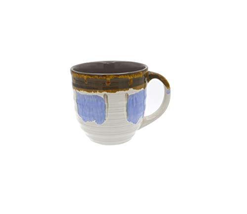 Rockin Gear Large Coffee Mugs 20 Ounce Sets - Creative Glazed Ceramic Coffee and Tea Cups (Blue, 2) - Best Gift for Coffee Tea Lover/Addicts