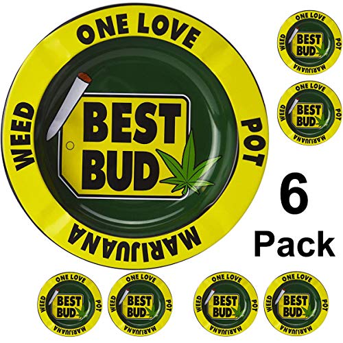 Metal Ashtray One Love Ashtray Cigarette Ashtray - 5.5 inches diameter smoking cigarrates astray