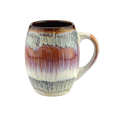 Mug Glazed Ceramic Coffee Mugs, Large Coffee Cup with Handle Sturdy Gorgeous Kitchen Decor Coffee Mug 20 oz, Bpa Free Microwave Safe Coffee Mugs, Unique Modern Cafe Cups