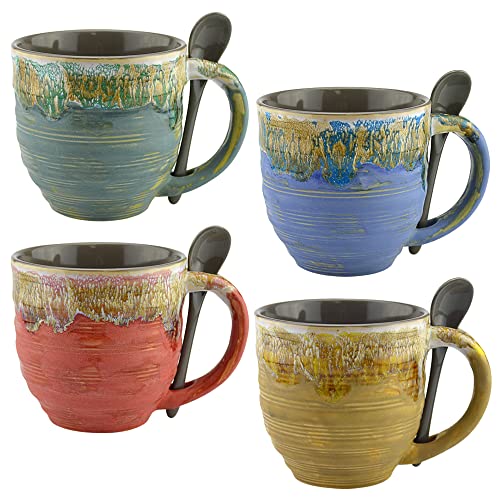 Mug Large Coffee Mugs 20 Ounce - Unique Glazed Ceramic Coffee and Tea Cups - coffee breaks tea cup - Best Gift for Coffee Tea Lover/Addicts