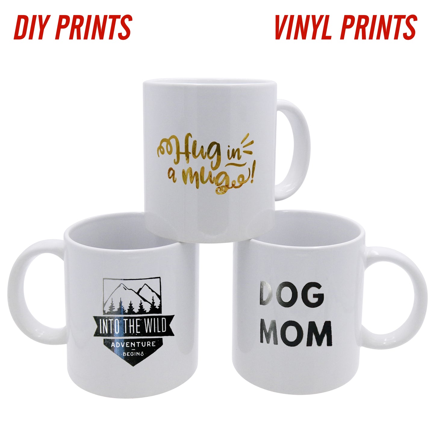 Sublimation Coffee Mugs, 11oz Sublimation Ceramic Blank Coffee Mugs Set of 24 White Tea Cups, Great for Bulk Bundle Sublimation Personalized Prints
