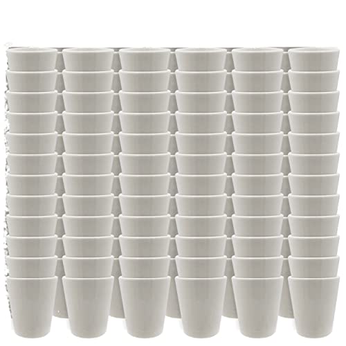 Sublimation Shot Glasses Set of 72 White 1.5 oz Bulk Deals, Pure White All-purpose Ceramic Shot Set BPA-Free Food Grade Restaurants, Café, Inn, Hotels, Bars Shot Glass for Sublimation Printing (72)