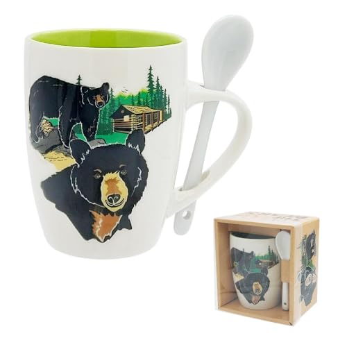Rockin Mug Bear Coffee Mugs Combo Souvenir Gifts, Fun Bear Gift Mug for Mom Christmas Birthday and Him & Her (Bear)