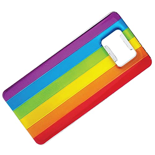 Refrigerator Magnet Pride Flag Gifts Beer Bottle Opener for Men & Women - Unique Enamel Rainbow Magnet - Best Gift Idea (Rainbow Flag)