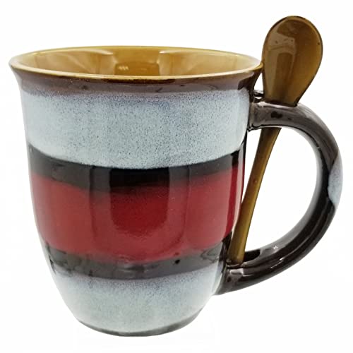 Mug Creative Glazed Coffee Mugs - Unique Ceramic Glazed Coffee and Tea Cups - 14 Ounce