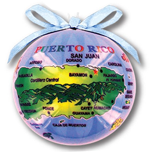 Christmas Ornament Ball Caribbean Island Map Souvenir Gift & Christmas Tree Decoration and Home Decor