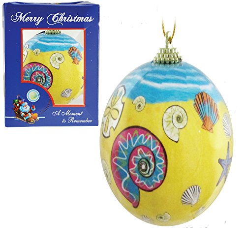 Christmas Ornament Seashells Hanging Ball Ornaments Tropical Shells Designed Individually Boxed