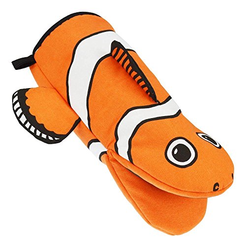 Oven Mitts Animal Clown Fish Kitchen Mitt Baking Cooking Over Mitt Sea Creatures, 100% Cotton Fun Kitchen Mitt Accessory for Cooks, Bakers for Women and Men