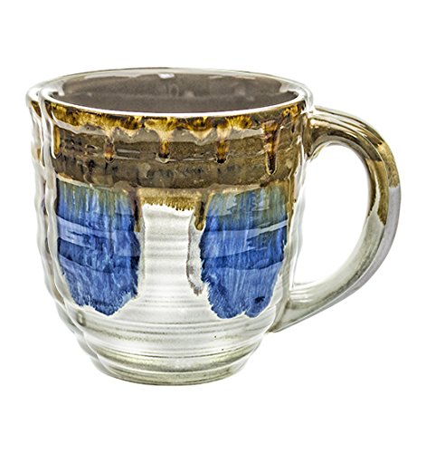 Rockin Gear Large Coffee Mugs 20 Ounce - Creative Glazed Ceramic Coffee and Tea Cups (Blue, 1) - Best Gift for Coffee Tea Lover/Addicts