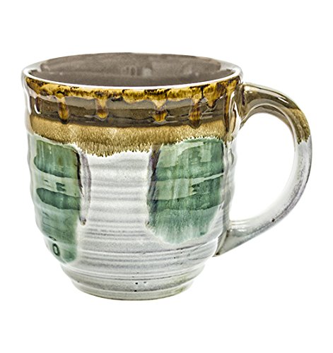 Rockin Gear Large Coffee Mugs 20 Ounce Sets - Creative Glazed Ceramic Coffee and Tea Cups (Turquoise, 2) - Best Gift for Coffee Tea Lover/Addicts