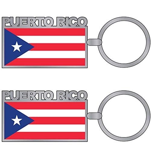 Puerto Rico Flag Souvenir Gifts Key chain, Keychains San Juan Souvenirs Key Rings (Puerto Rican Flag)