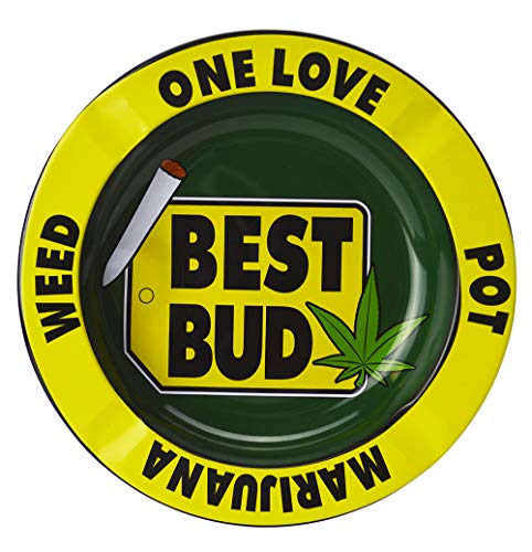 Metal Ashtray One Love Ashtray Cigarette Ashtray - 5.5 inches diameter smoking cigarrates astray