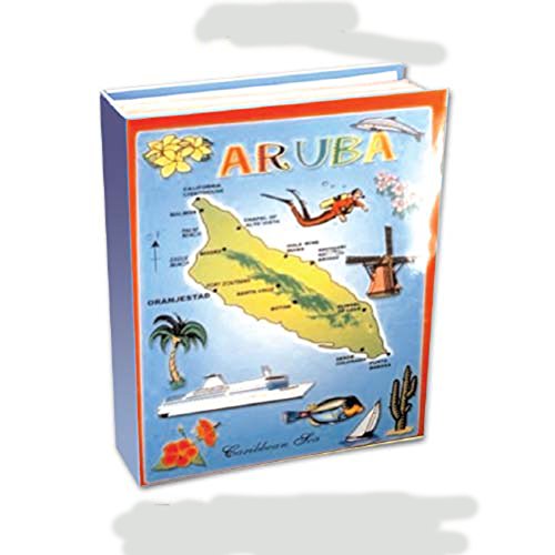 Aruba Island Photo Album Souvenir Gift Novelty Aruba Picture Albums Holds 100 Pictures 6" x 4" Inch Deluxe Edition Island Map (Aruba)