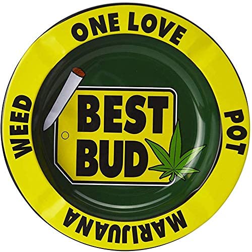 Metal Ashtray One Love Ashtray Cigarette Ashtray - 5.5 inches diameter smoking cigarrates astray