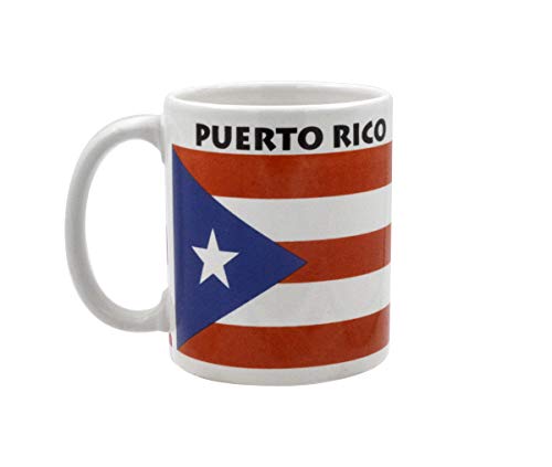 Rockin Gear Mug Puerto Rico Flag Coffee Mugs Souvenir Gifts, 11 oz Ceramic Puerto Rico Souvenirs, Microwave Safe Coffee Cups (Puerto Rican)