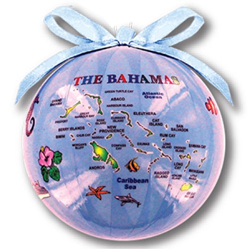 Christmas Ornament Ball Caribbean Island Map Souvenir Gift & Christmas Tree Decoration and Home Decor
