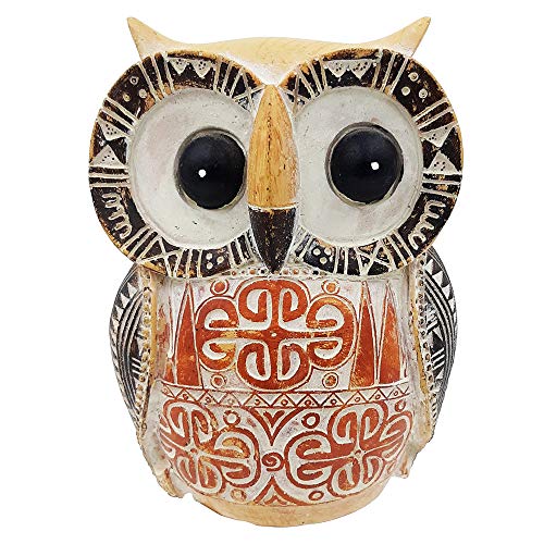 Rockin Owl Statue Home Décor Owls Figurine Cute Owl Lovers Multicolor Gifts for Mom, Unique Gifts for Home Office Decoration